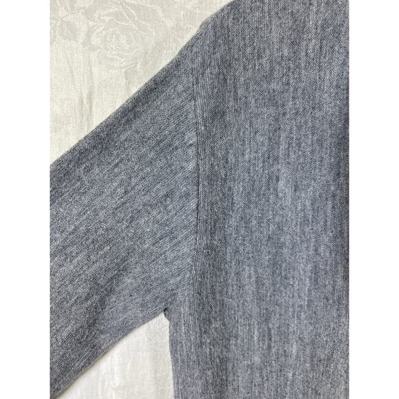 Vintage Sweater Cardigan XL Gray Equestrian Steeplechase USA Made - Picture 3 of 12